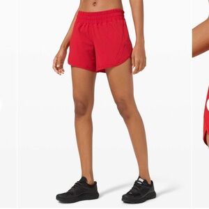 Lululemon track that high rise shorts 5"